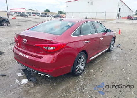 2016 Hyundai Sonata Sport 2.0T from USA, damaged, VIN 5NPE34AB4GH406624